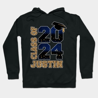 Class of 2024 Custom graduation leopard senior 2024 Gift For Boys Girls Kids Hoodie